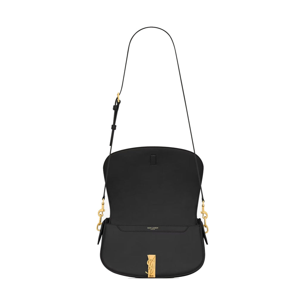 Saint Laurent - Voltaire Half-Moon Crossbody Bag - Women - Black