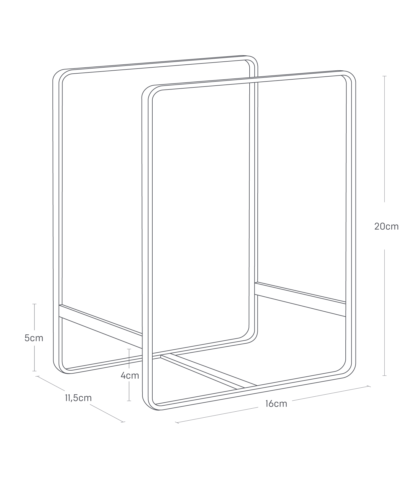 Dish Organiser - Tower - Black