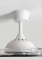 Wind Clear Edge - Ventilateur De Plafond Silencieux 40W Avec Pales Rétractables Et Lumière Led - Blanc