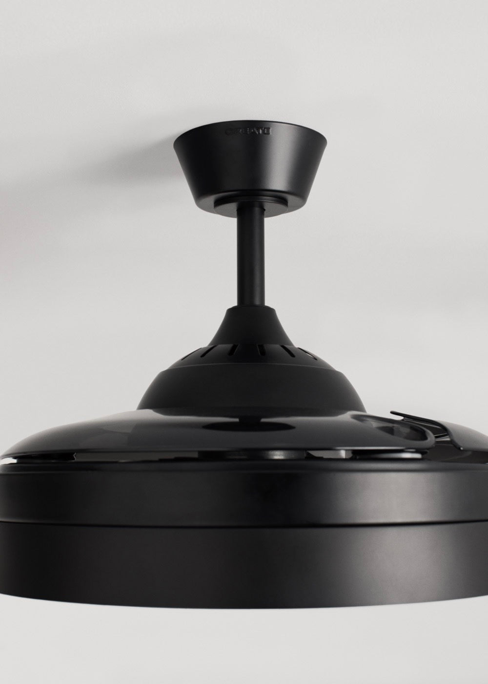 Wind Clear Edge - Ventilateur De Plafond Silencieux 40W Avec Pales Rétractables Et Lumière Led - Noir