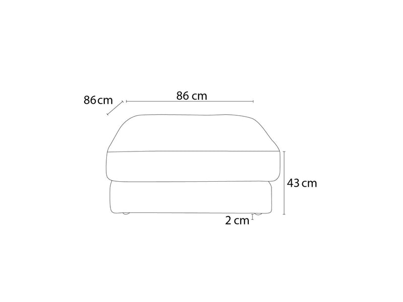 Pouf - Leonard - Tissu Texturé