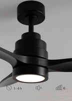 Wind Stylance - Ventilateur De Plafond Silencieux De 40W Avec Pales En Abs Technique - Noir