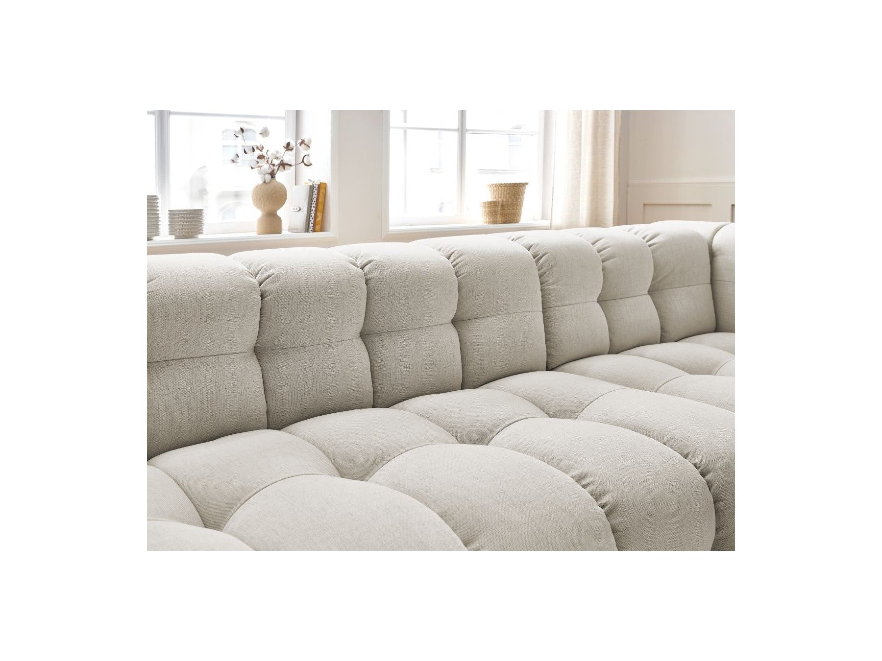 Cloud - Fixed Corner Sofa - Smooth Fabric - Right-Hand Corner