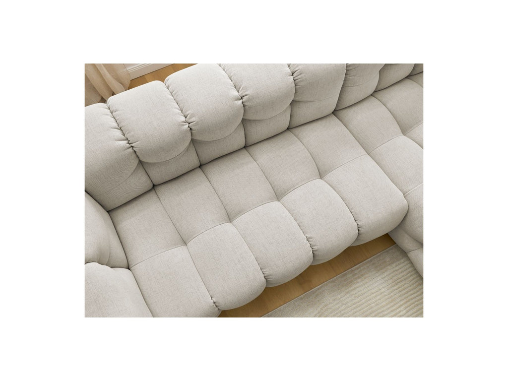 Cloud - Fixed Corner Sofa - Smooth Fabric - Right-Hand Corner