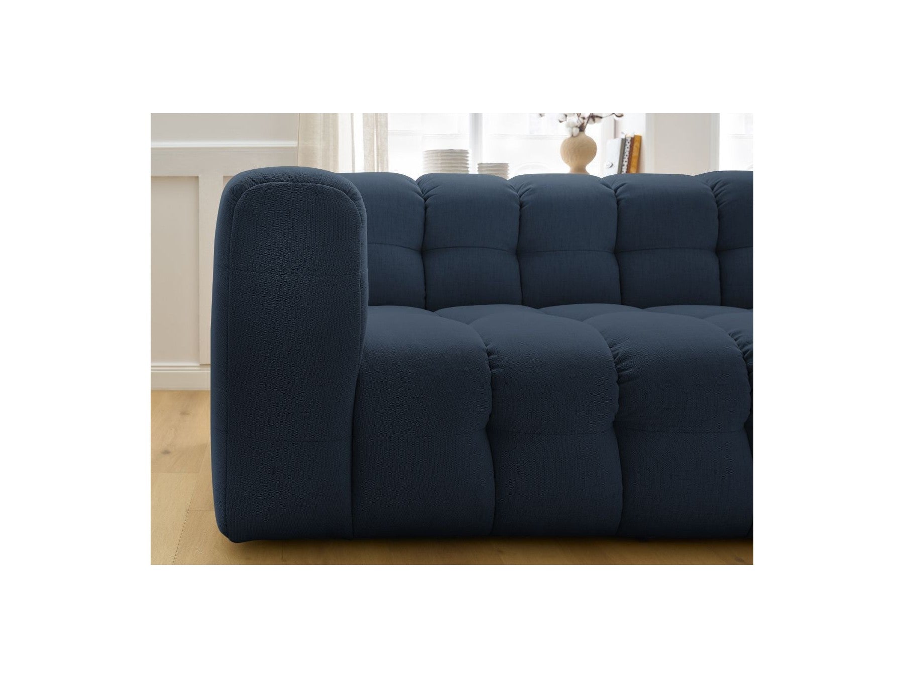 Cloud - Fixed Corner Sofa - Smooth Fabric - Right-Hand Corner