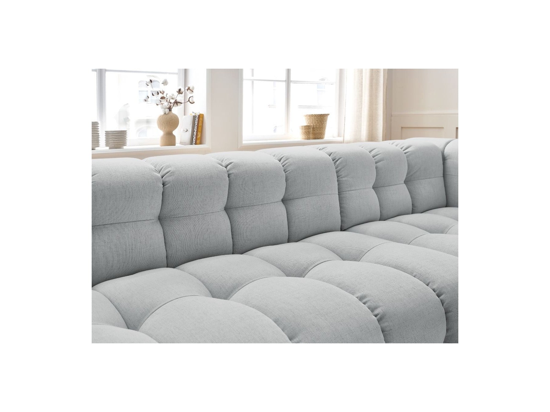 Cloud - Fixed Corner Sofa - Smooth Fabric - Right-Hand Corner