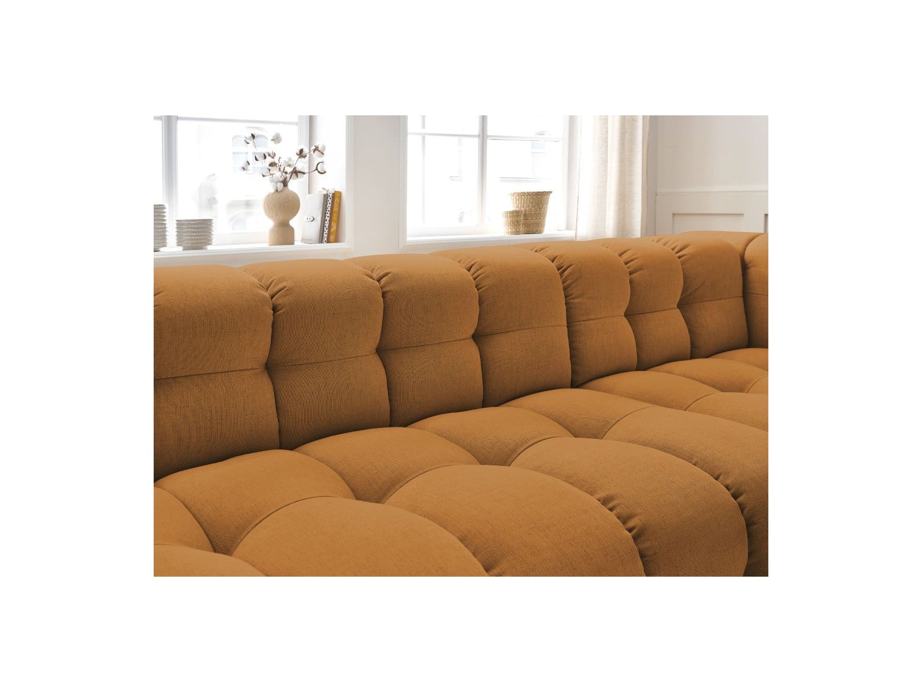 Cloud - Fixed Corner Sofa - Smooth Fabric - Right-Hand Corner