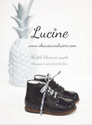 Botines suaves Clarence Frisettes - Charol azul marino - Niñas