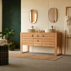 Minimalys - Meuble Sous Vasque - Teck - Naturel