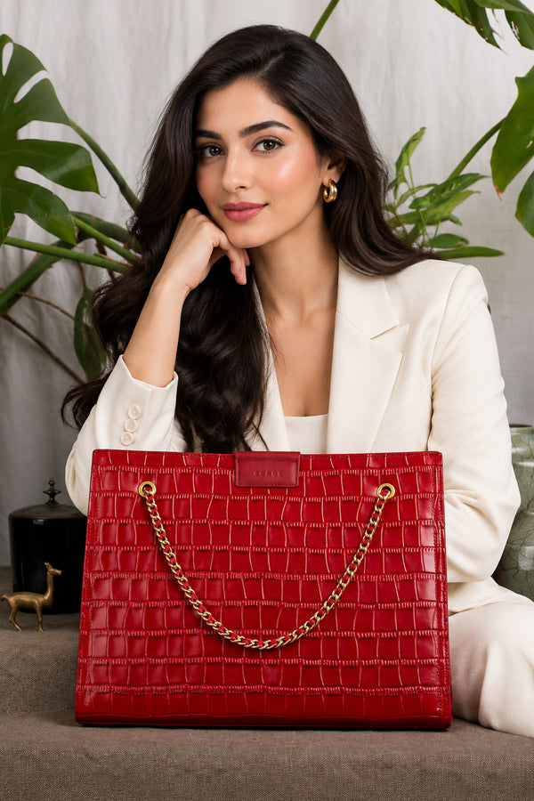 Fauve Amoureuse Croco Large