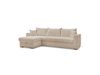 Augustin - Canapé D'Angle Réversible Convertible Ouverture Express - Tissu Bouclette