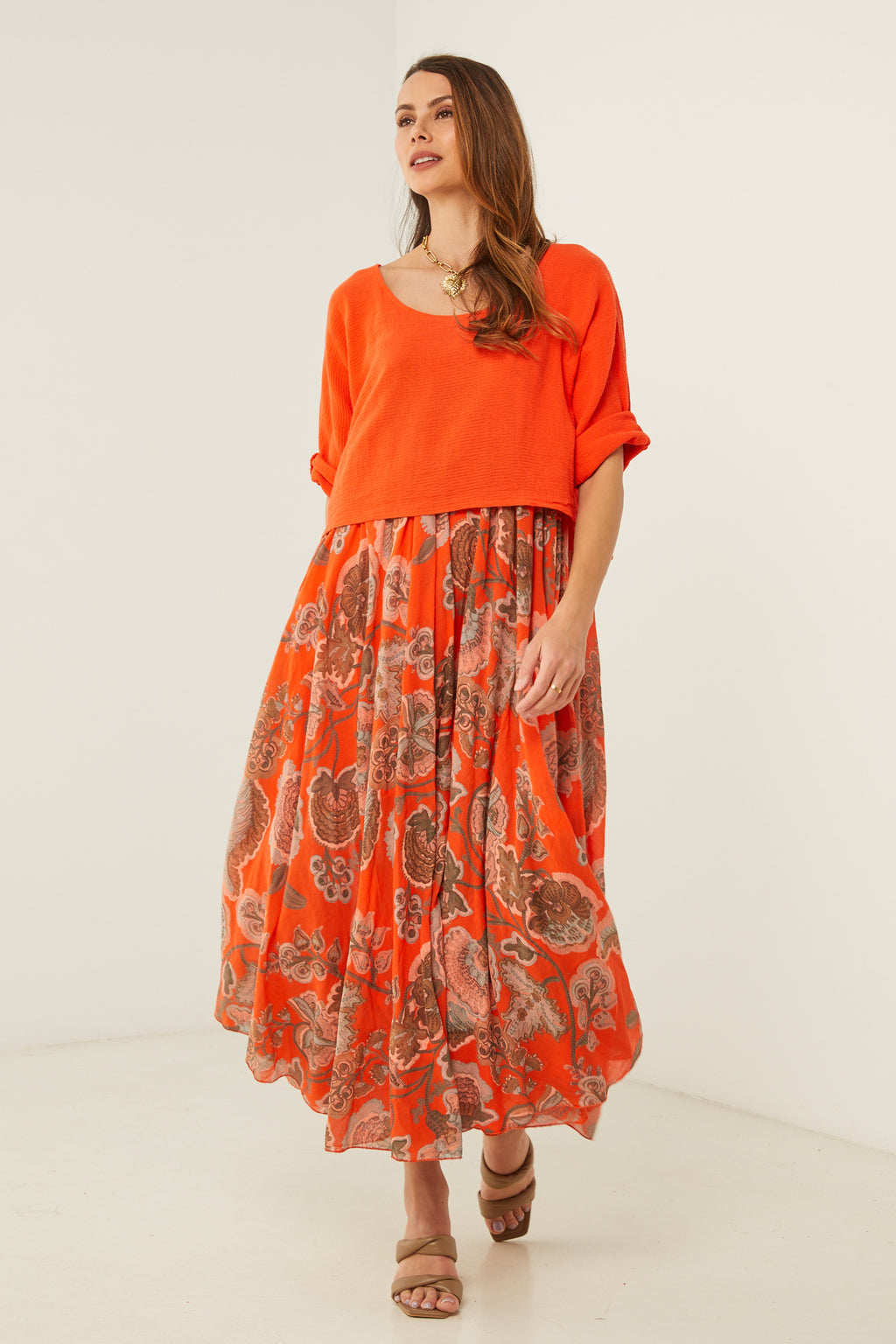 Robe - Orange - Femme