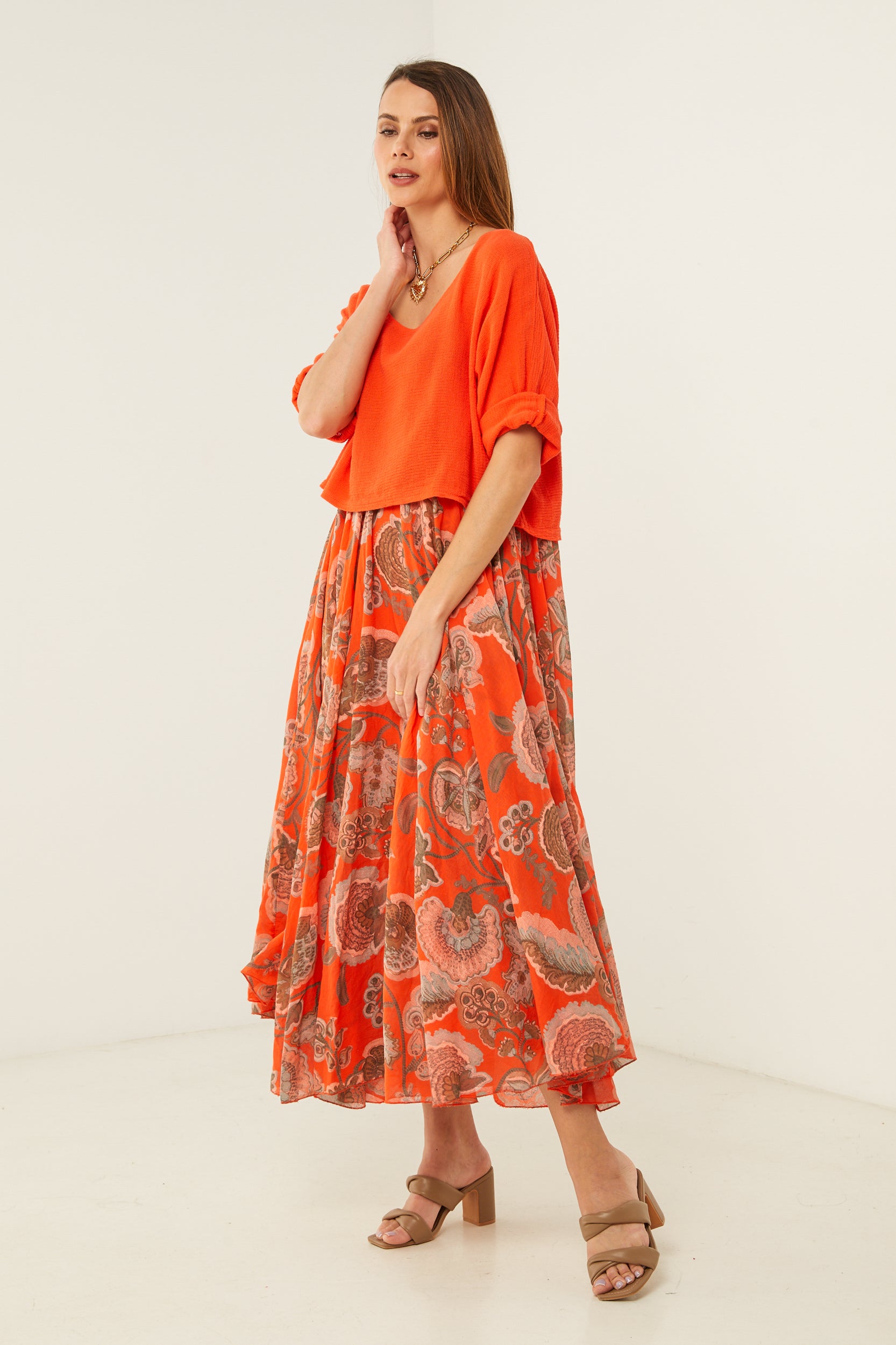 Robe - Orange - Femme
