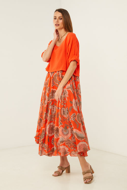 Vestido - Naranja - Mujer