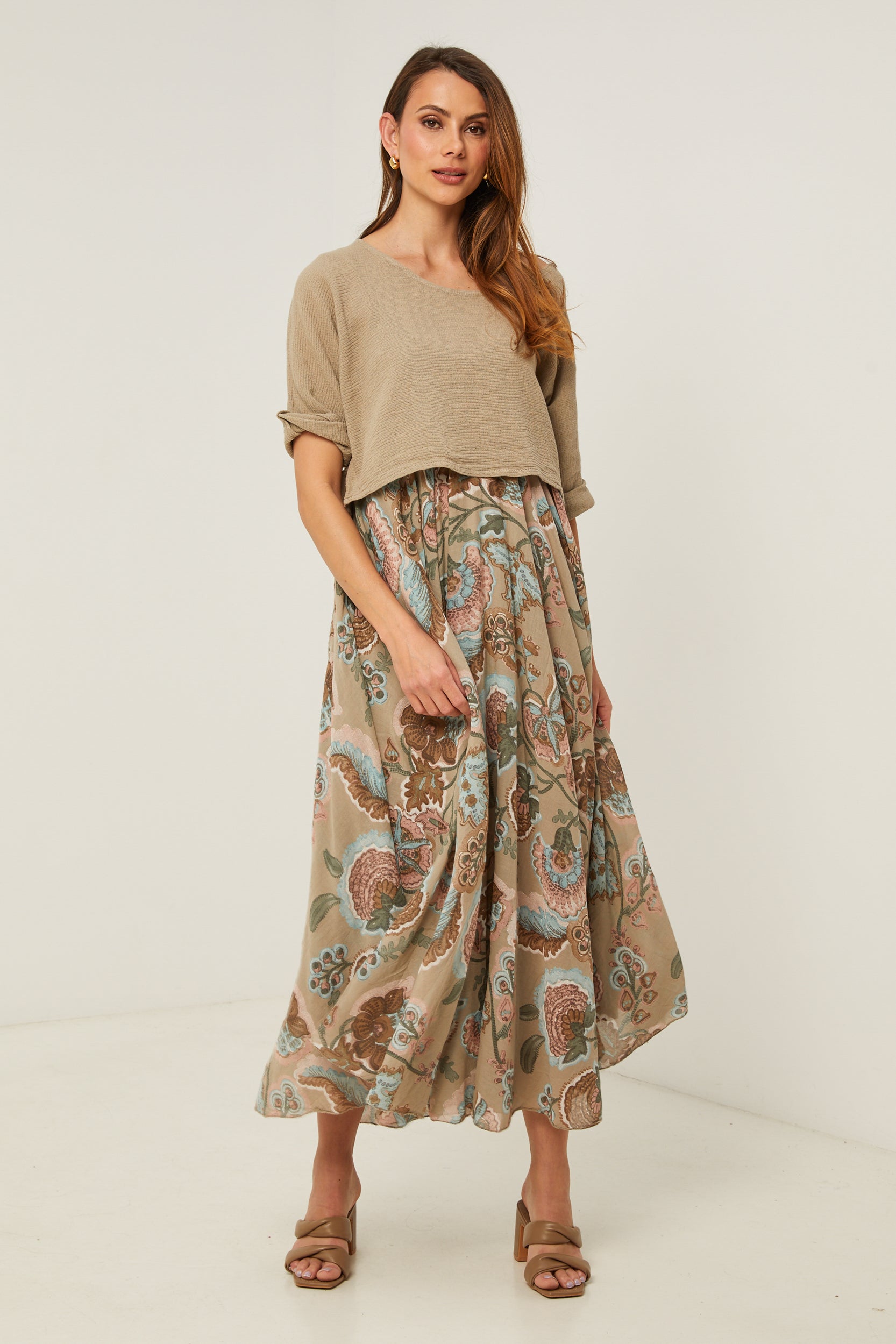 Dress - Taupe - Women