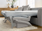 Augustin - Canapé D'Angle Réversible Convertible Ouverture Express - Tissu Bouclette