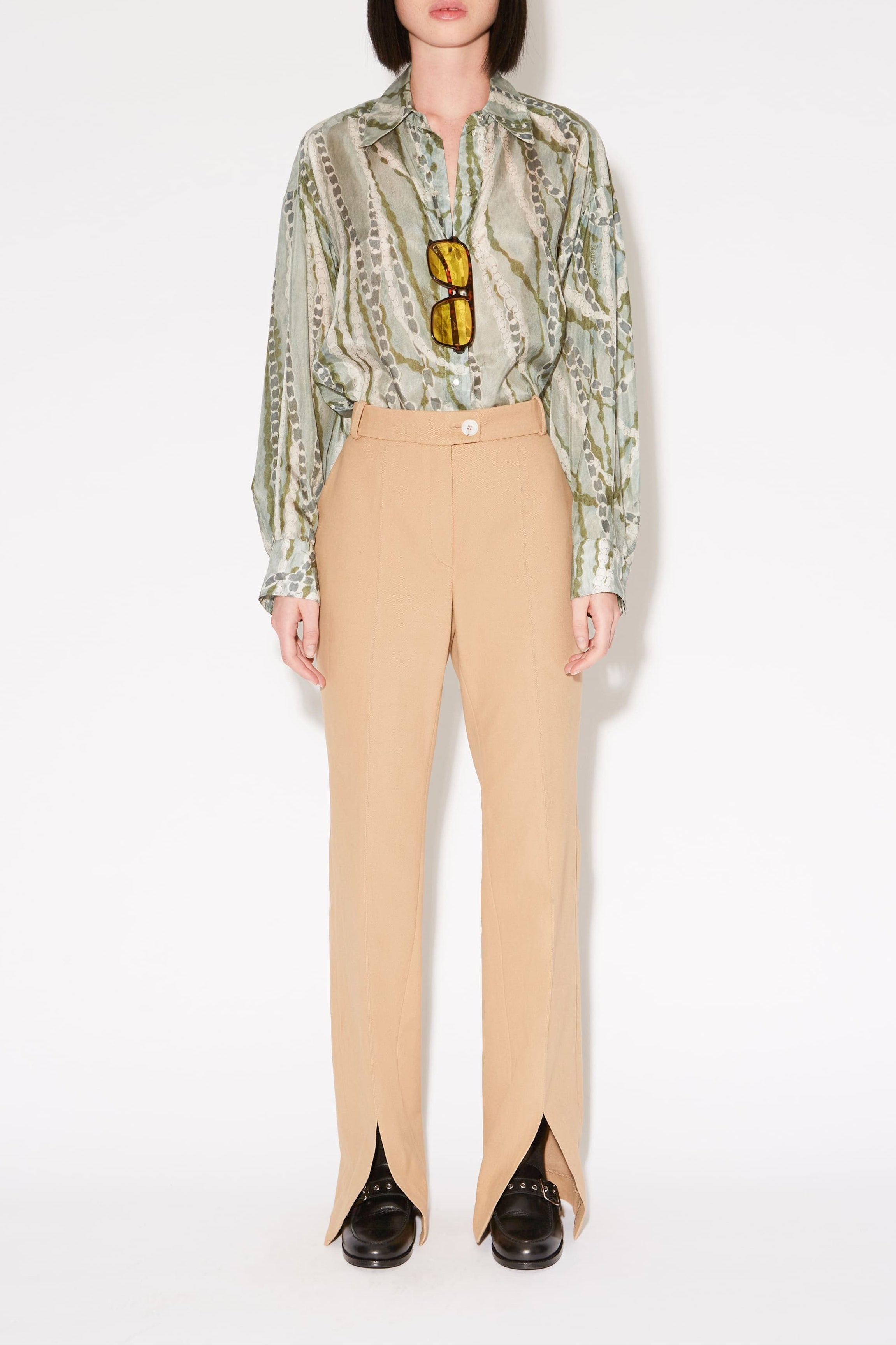 ISLAND SKATER TROUSERS Beige