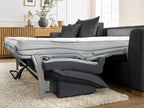 Augustin - Canapé D'Angle Réversible Convertible Ouverture Express - Tissu Bouclette