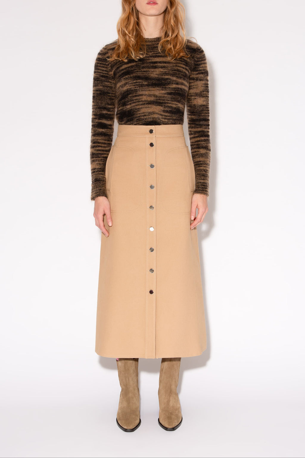 FALDA SIMONA SKATER Beige