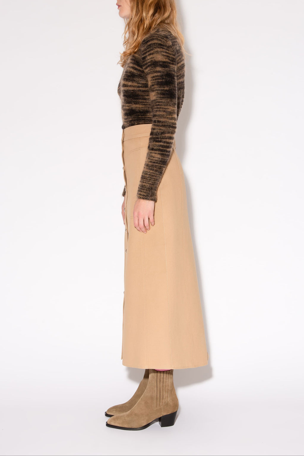 FALDA SIMONA SKATER Beige