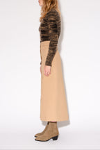 FALDA SIMONA SKATER Beige