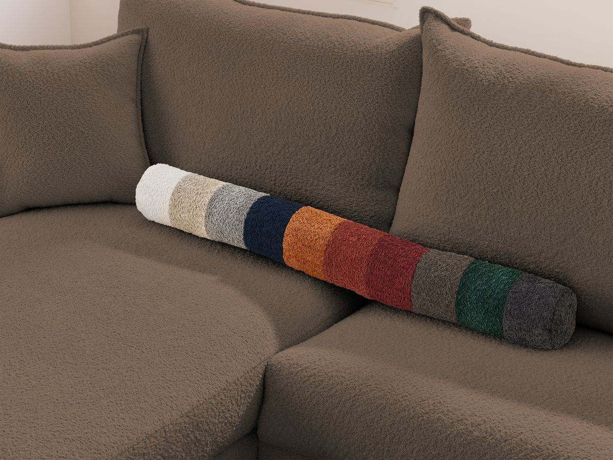 Augustin - Canapé D'Angle Réversible Convertible Ouverture Express - Tissu Bouclette
