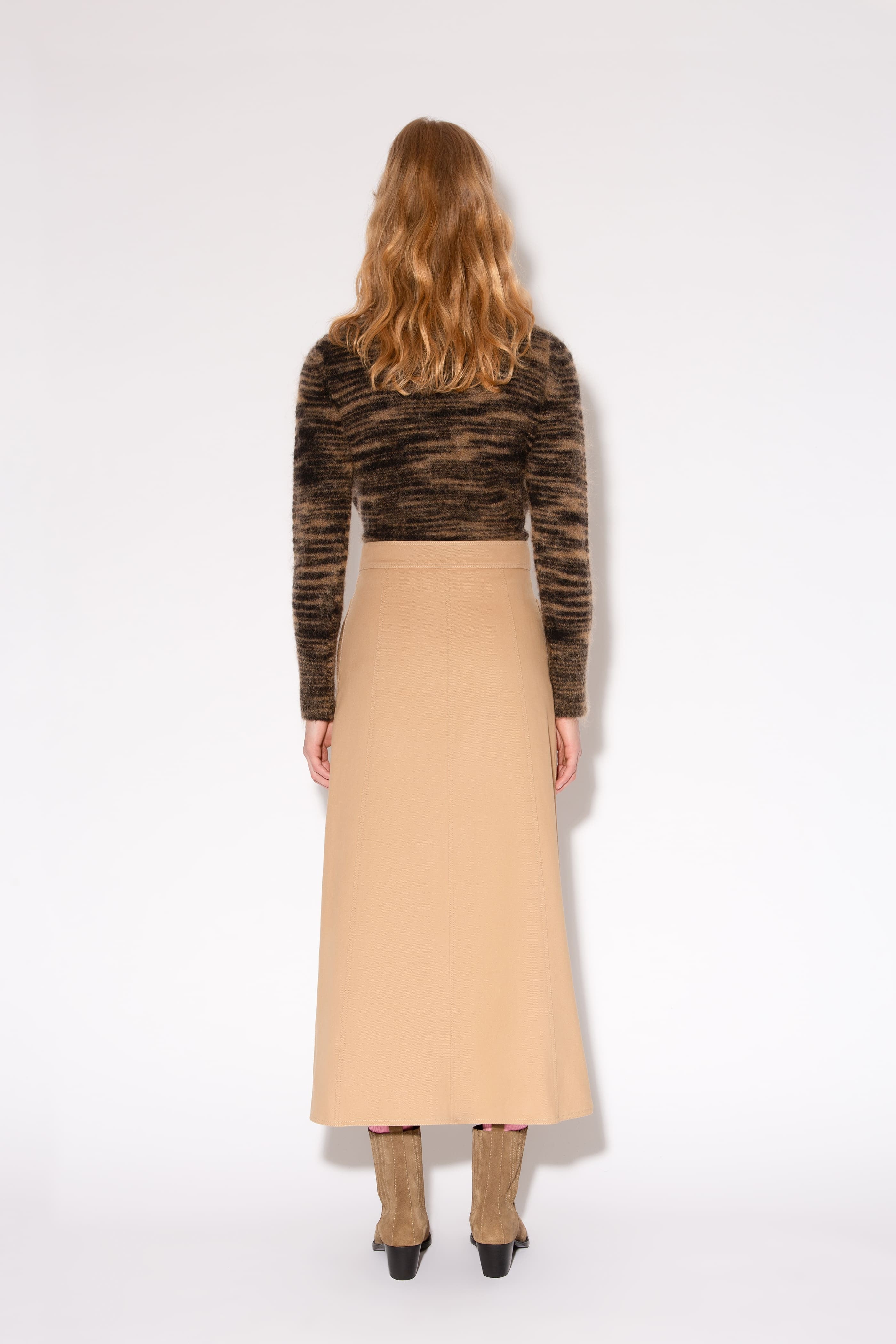 FALDA SIMONA SKATER Beige