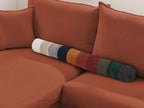 Augustin - Canapé D'Angle Réversible Convertible Ouverture Express - Tissu Bouclette