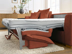 Augustin - Canapé D'Angle Réversible Convertible Ouverture Express - Tissu Bouclette