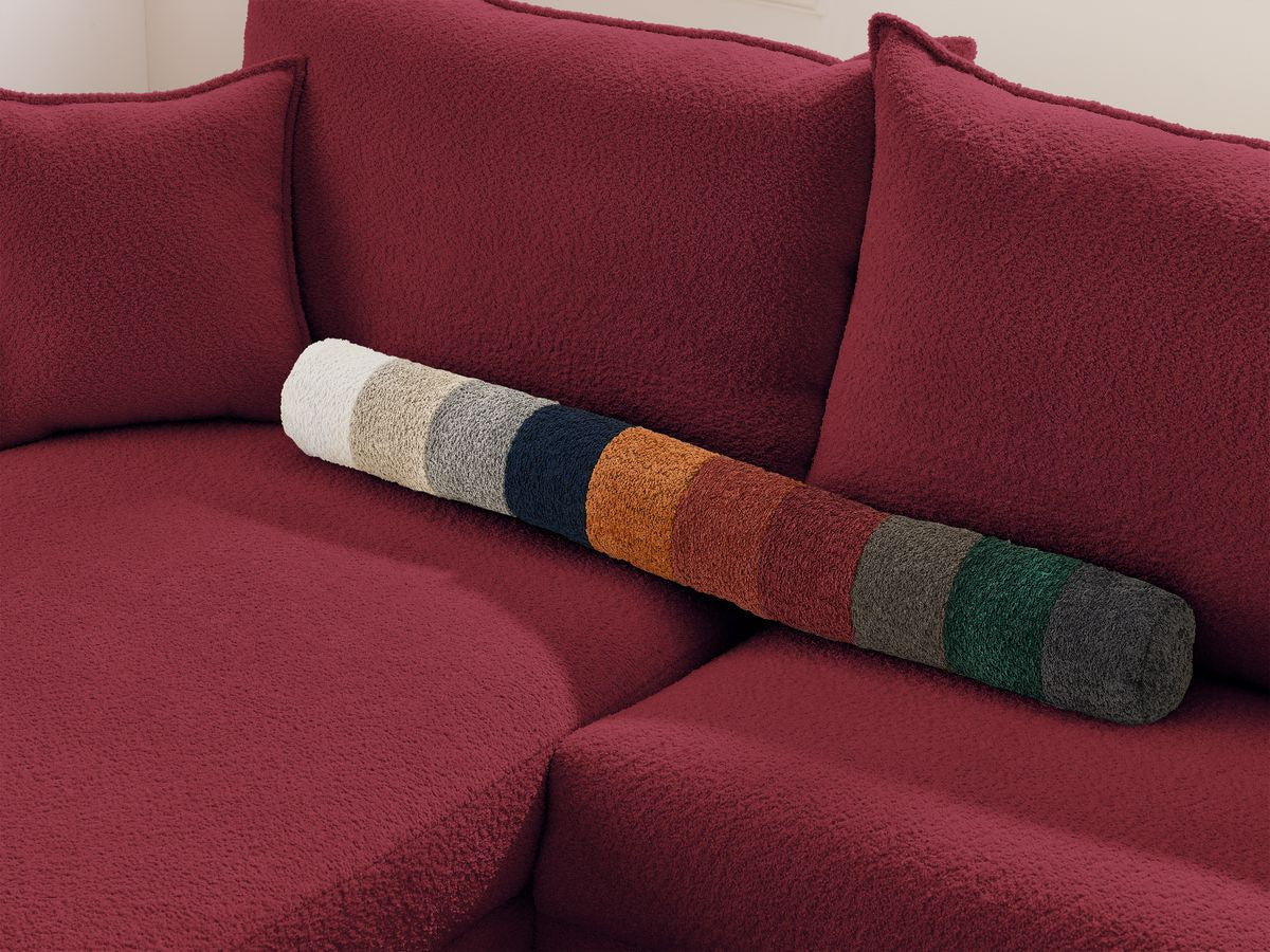 Augustin - Canapé D'Angle Réversible Convertible Ouverture Express - Tissu Bouclette