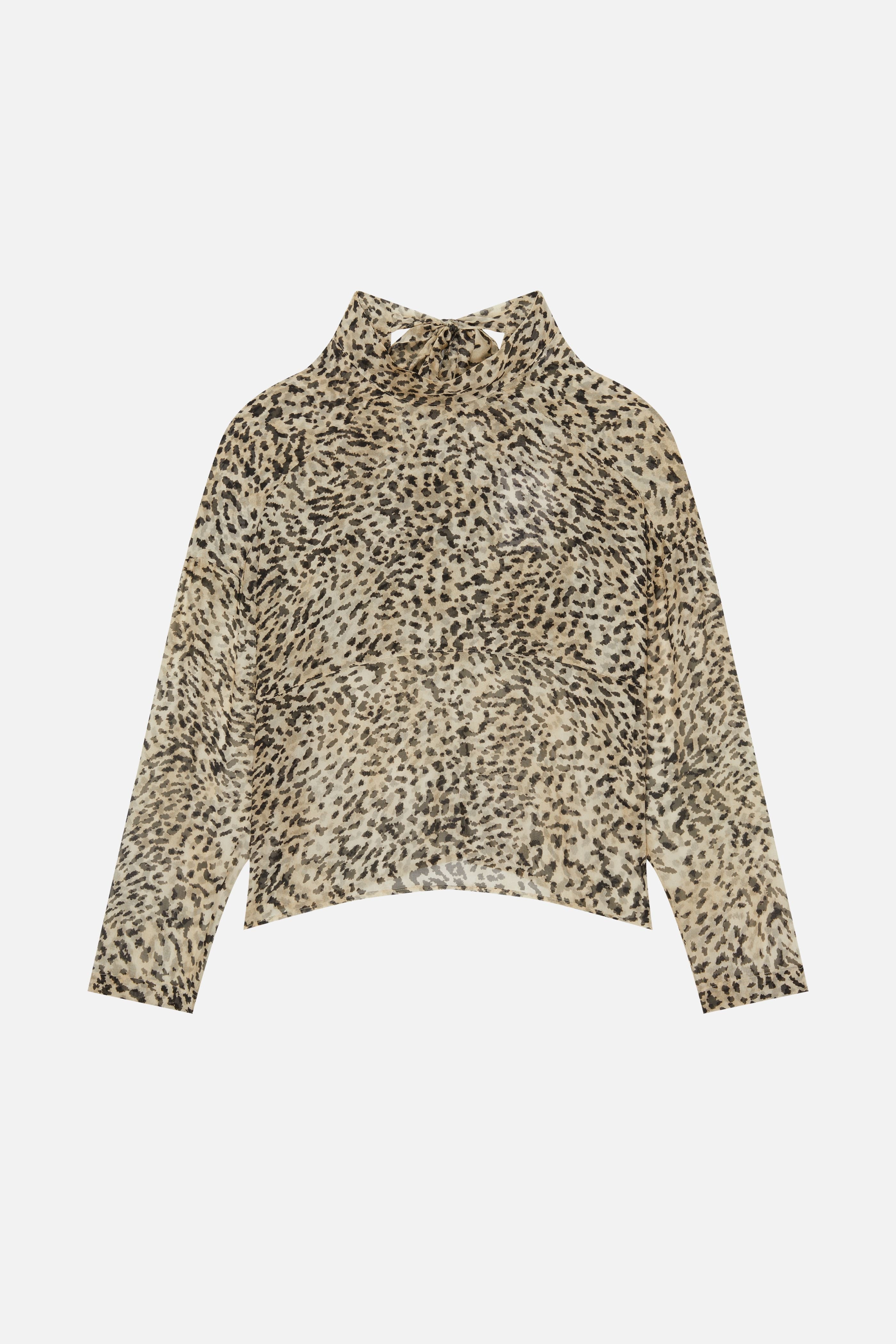 CREAM CHLOE ANIMAL BLOUSE