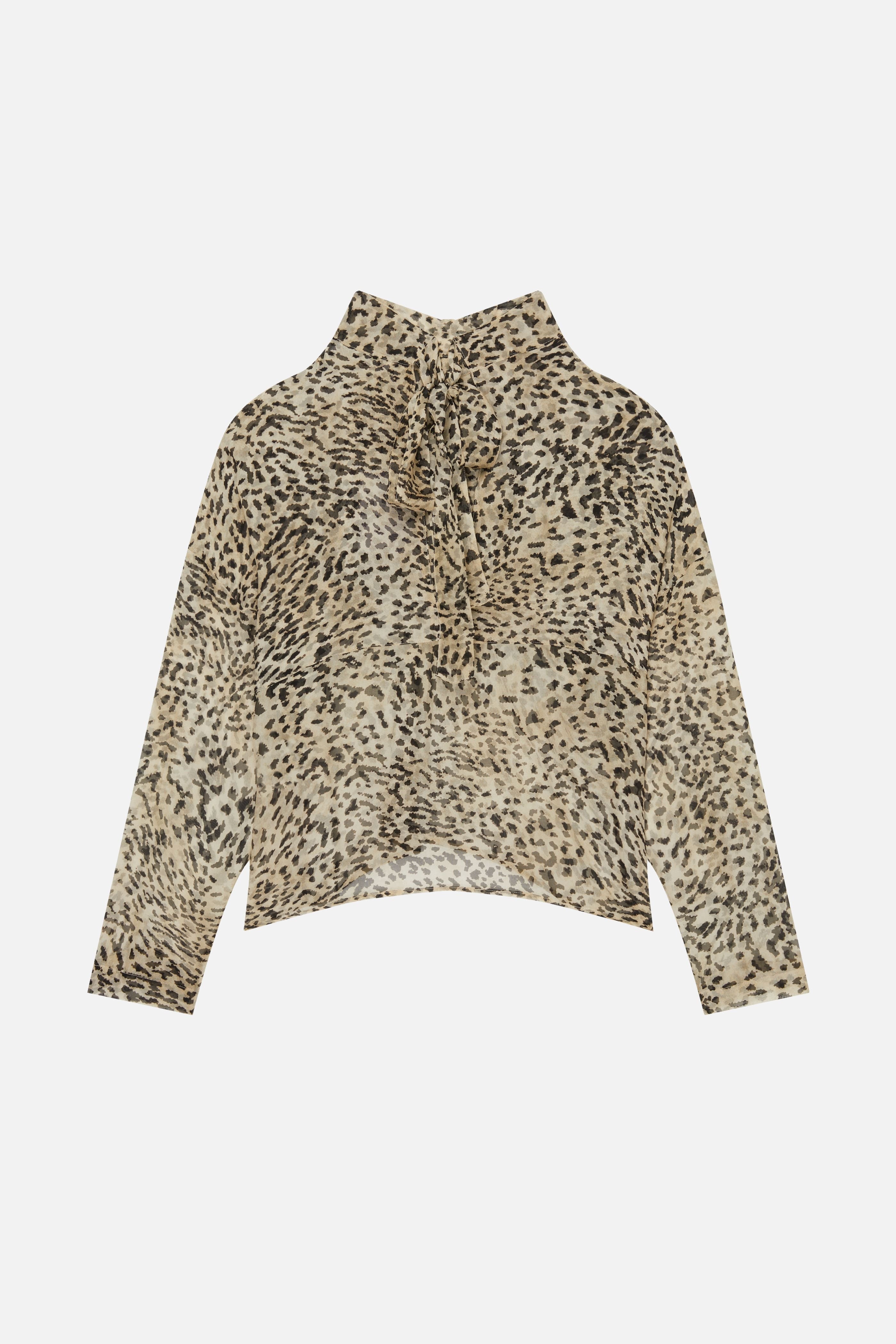 CREAM CHLOE ANIMAL BLOUSE