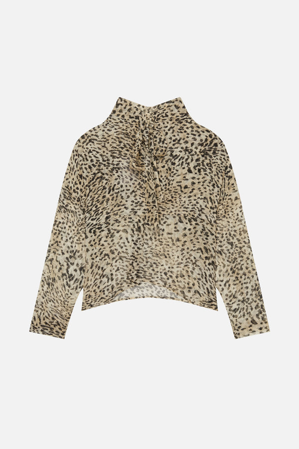 BLOUSE CREAM CHLOE ANIMAL