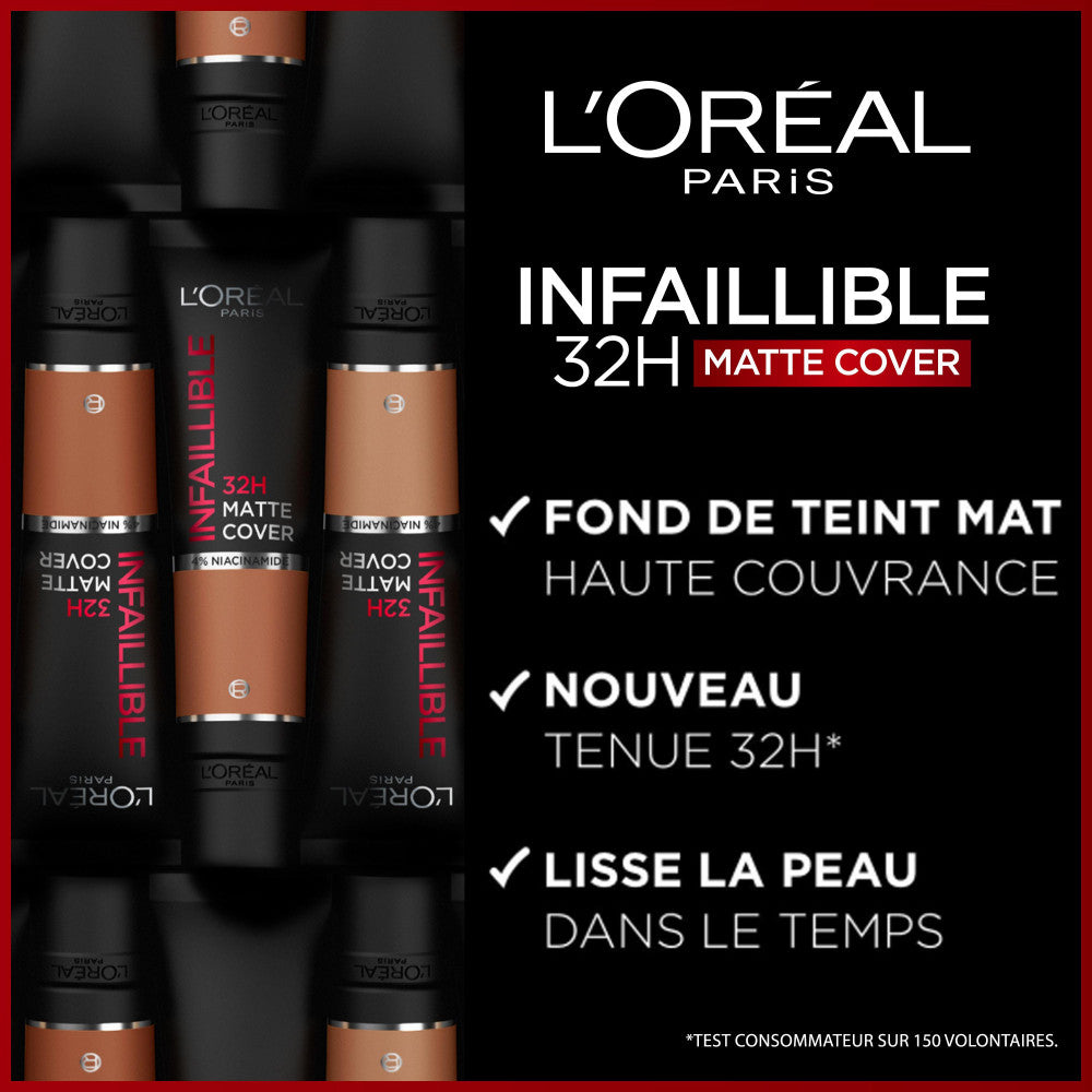 Infaillible 32H Matte Cover Fond De Teint 155 Sous-Ton Rosé