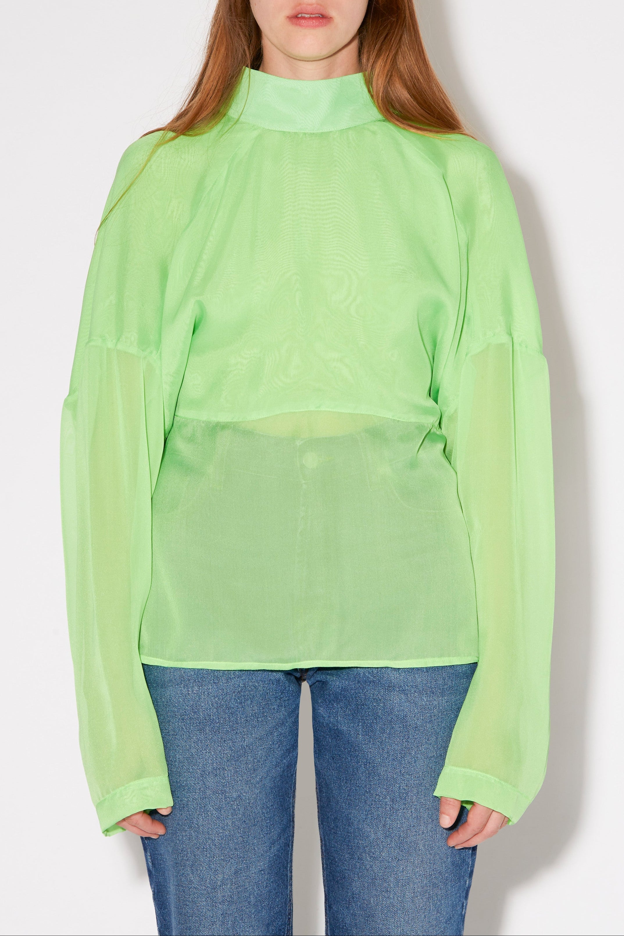 CREAM CHLOE ANIMAL BLOUSE