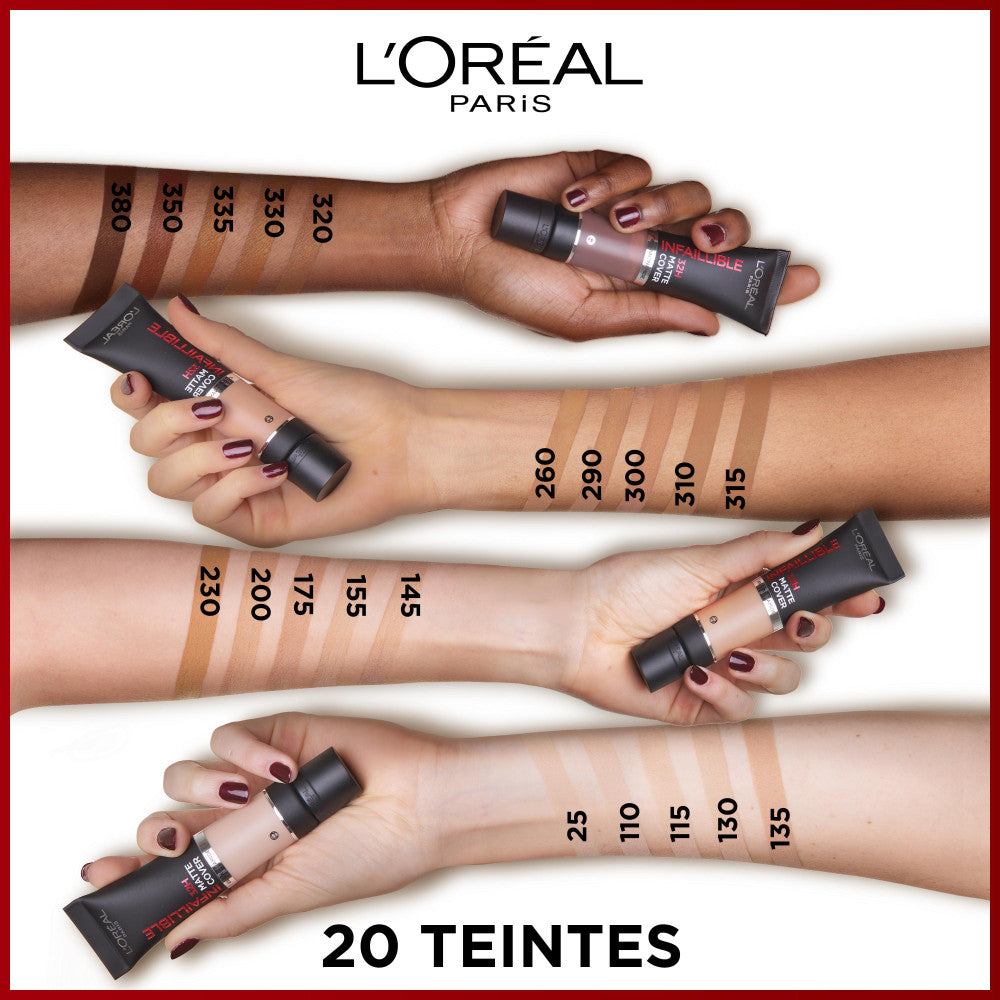 Infaillible 32H Matte Cover Fond De Teint 155 Sous-Ton Rosé