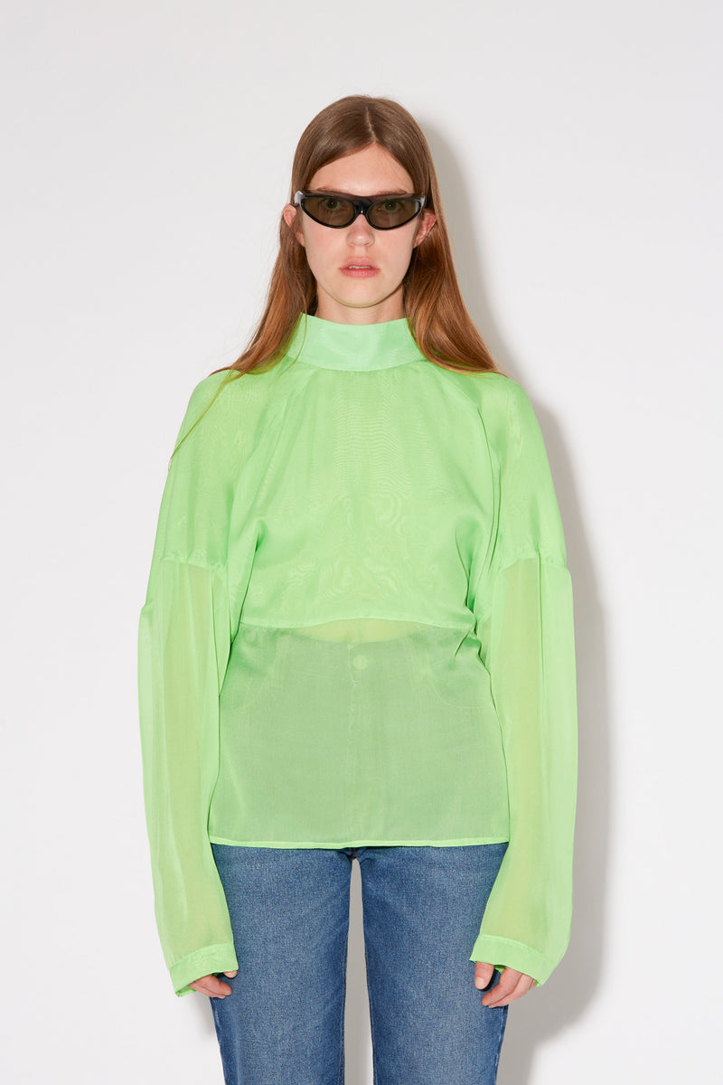 CHLOE ANIMAL CREAM BLOUSE