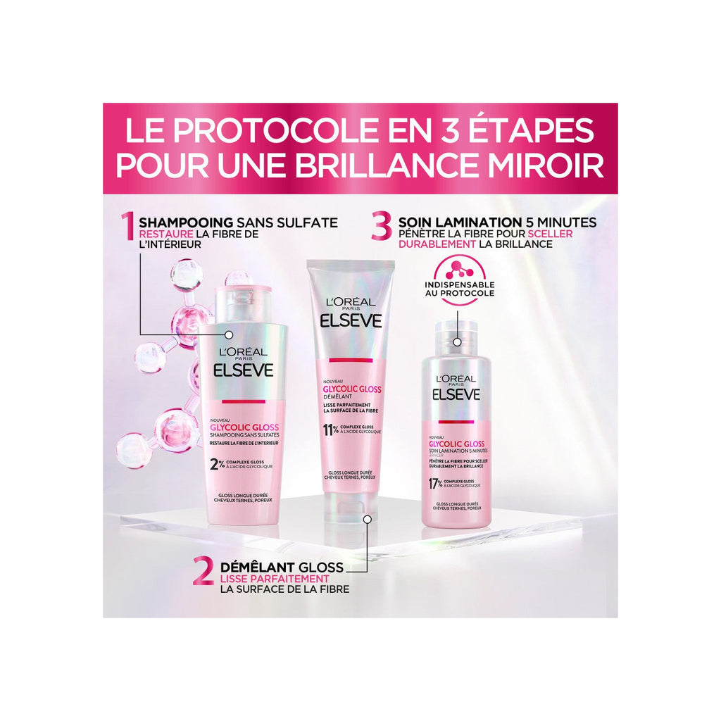 Elseve Glycolic Gloss - La rutina completa para cabello opaco