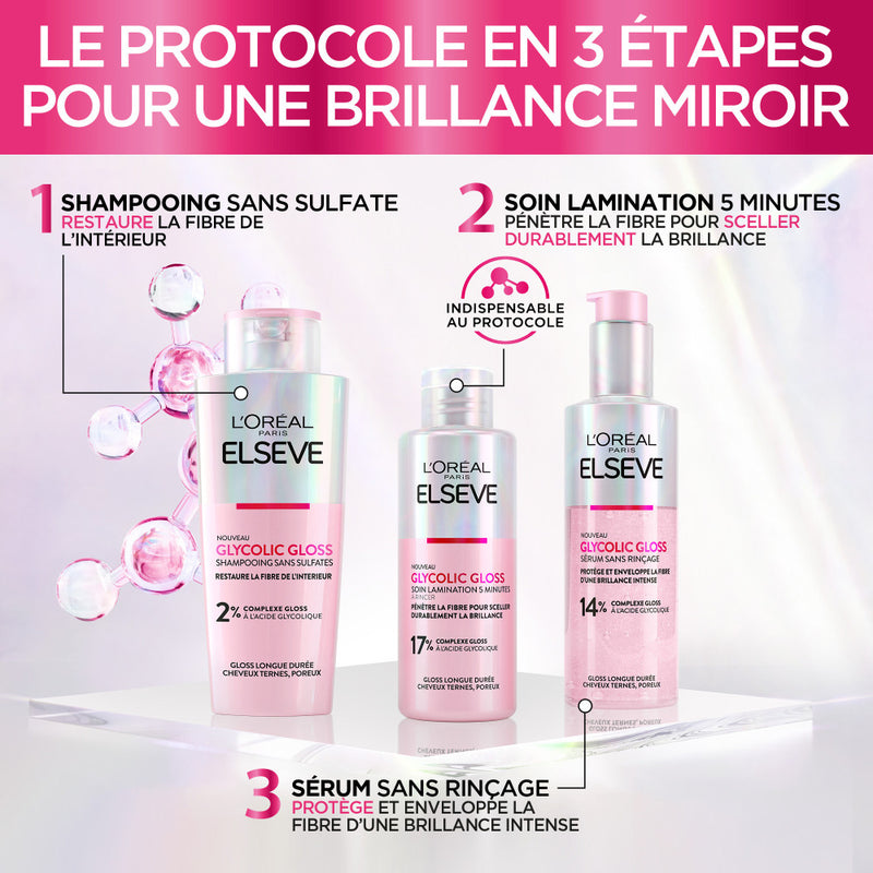 Elseve Glycolic Gloss - The Protective Routine for Dull Hair