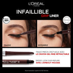Infallible Grip Liner Gel Automático Marrón Denim
