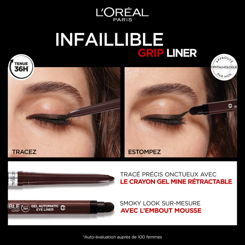 Infaillible Grip Liner Gel Automatic Brown Denim