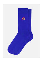 Chaussettes Mi-Hautes Unies Robuste - Bleu Nautique