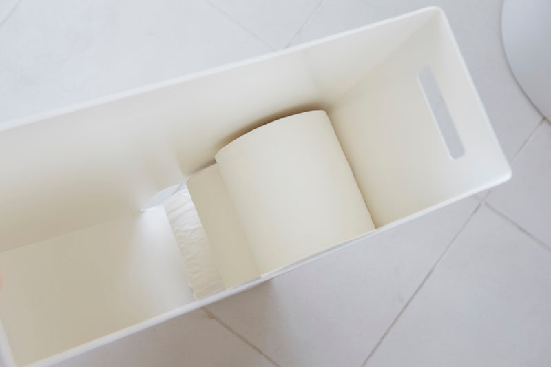 Rangement Papier Toilette Large - Blanc