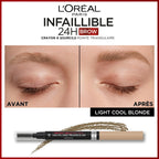 Infallible 24H Brow Lápiz de Cejas Punta Triangular 8 Rubio Claro Frío