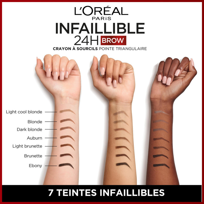Infallible 24H Brow Eyebrow Pencil Triangular Tip 7 Blonde