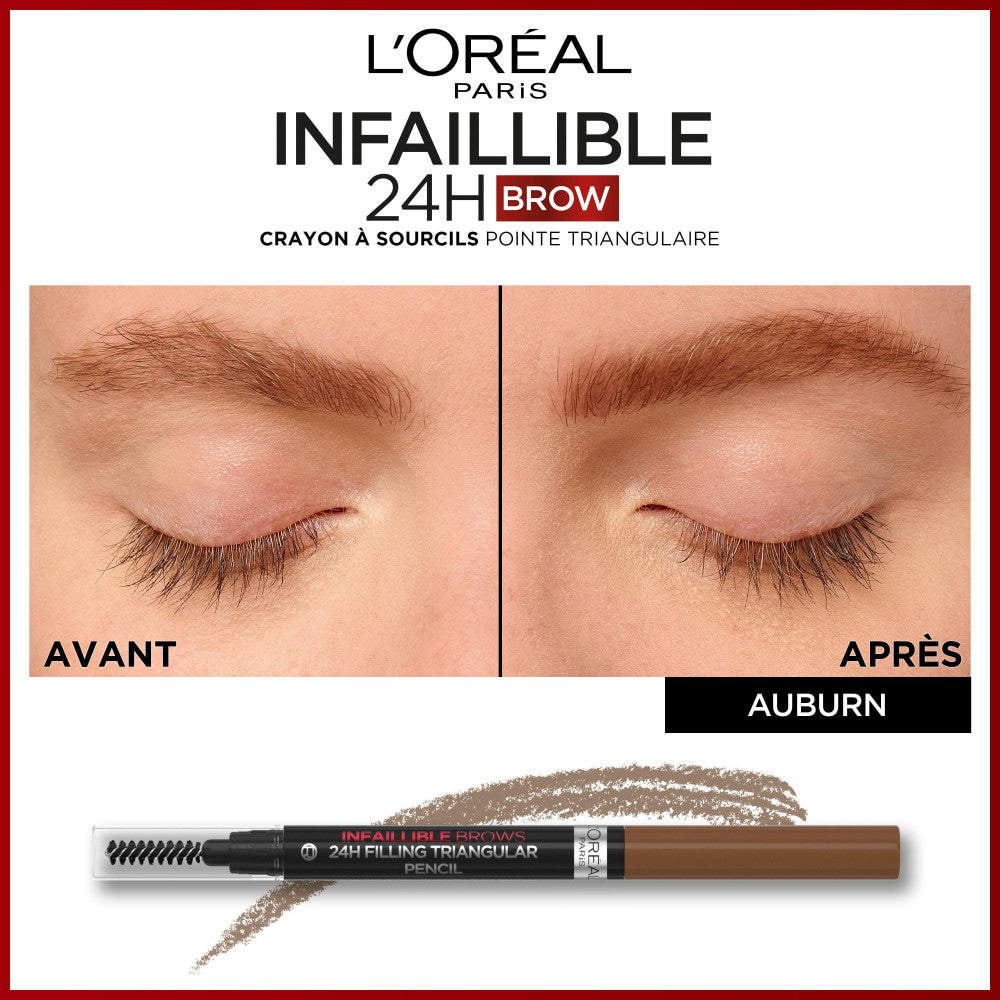 Infallible 24H Brow Lápiz de Cejas Punta Triangular 5.23 Castaño