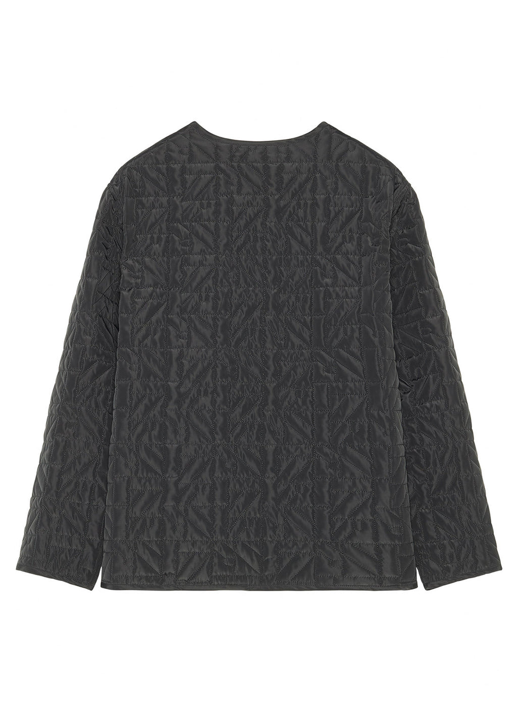 Straight Quilted Jacket - Black - Women
