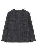 Straight Quilted Jacket - Black - Women