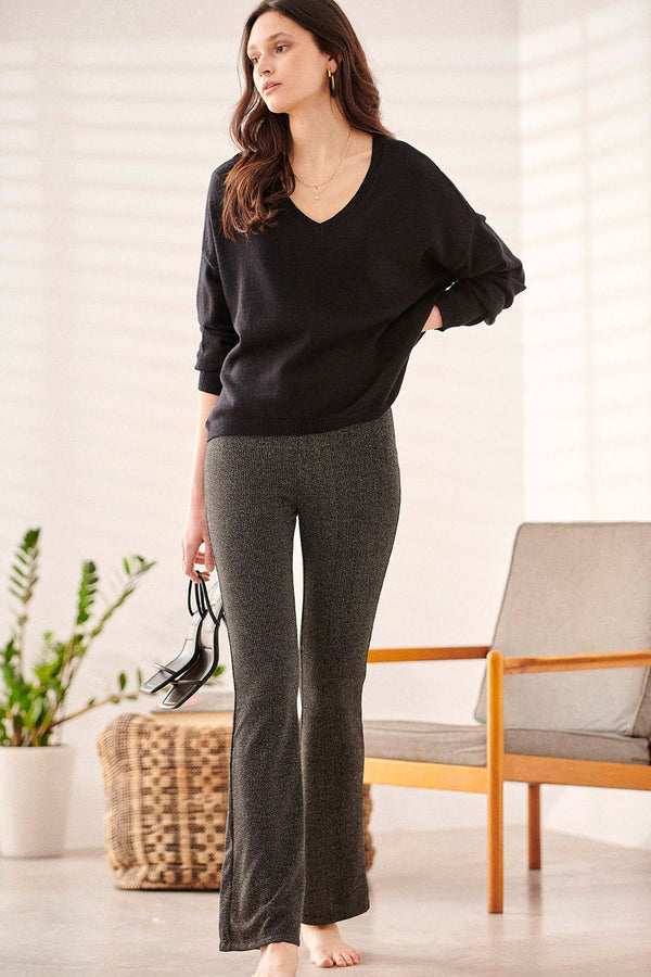 Pantalon Petunia - Noir Lurex