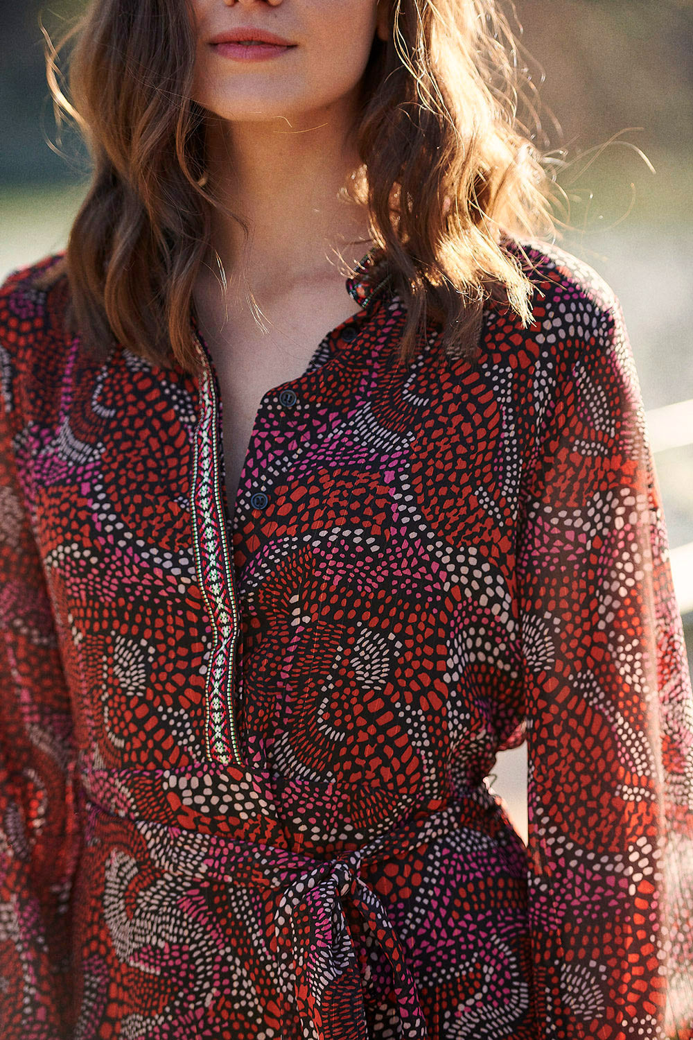Robinia Dress - Gaudi Red